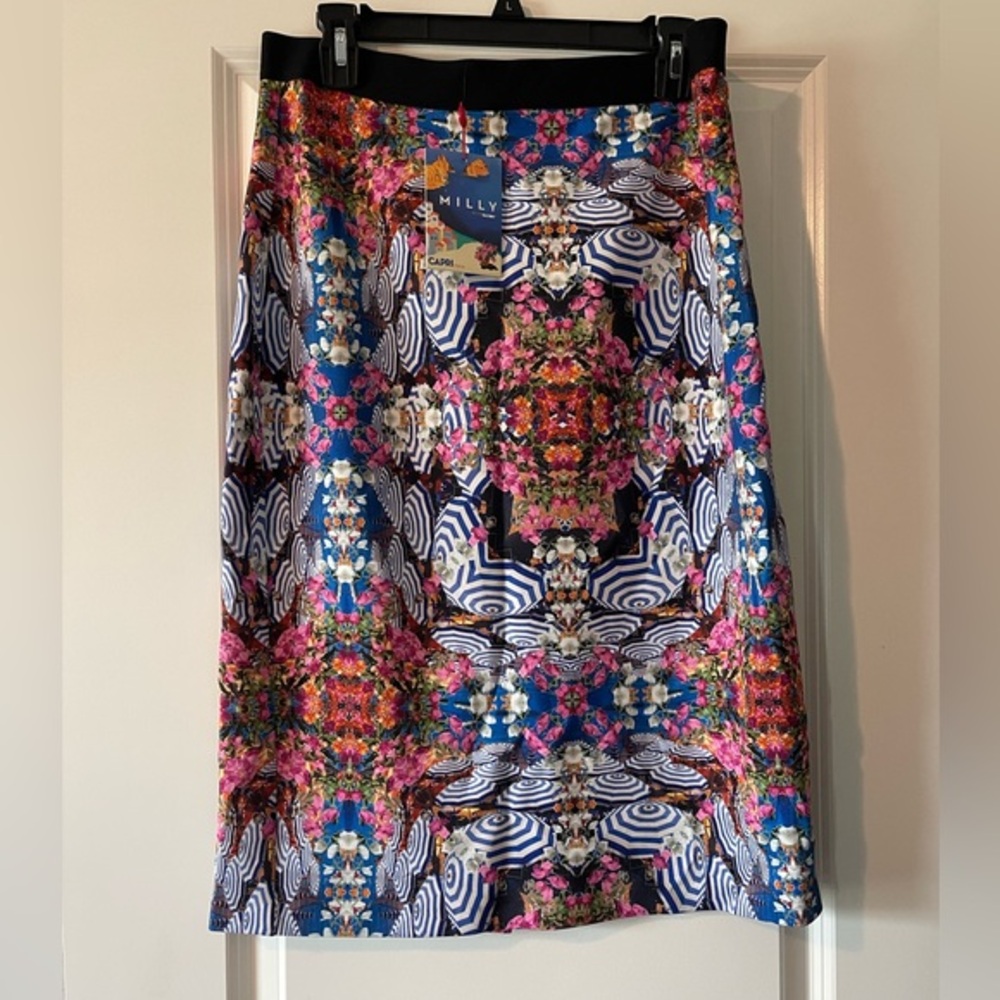 Milky Abstract print skirt
